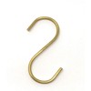 Br BRILLANTE Brass S Hooks Made from Heavy Duty Solid