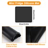 SEILETOO Mini Fridge Silicone Mat with Raised Edge, 24''x24'' Heavy