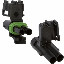 Weather Pack 12010973 & 12015792 - Weather Pack 2 Pin Male & Female Connector Pair - 10 Pack