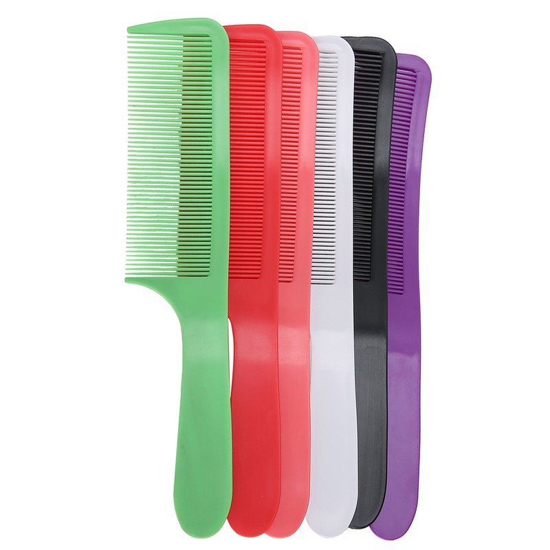6pcs Barber Shop Curved Haircut Comb Hairdressing Cutting Comb with