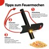 EVOCAMP Outdoor Fire Steel 8 cm, Heavy Duty Fire Starter,