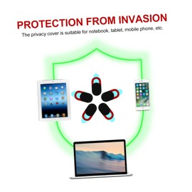 OSALADI 5pcs Webcam Cover Privacy Protector for Laptops Computers Phones Tablets Ultra Thin Lightweight Camera Shield Easy to Install Detach Prevents Access