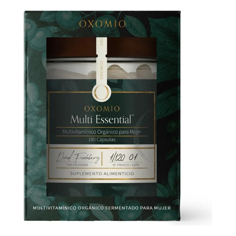 Oxomio Multi Essential 180 Caps Multivitamínico Orgánico Mujer Sabor