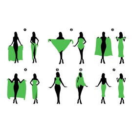 FAIRYGATE Schal Grün Damen Seidenschal Damen Warm Weich Seidentuch Künstlerische Tusche und Waschmalerei Eleganten Stil Blumenmuster Als Stola Halstücher Sonnenschut Kap Ganzjährig 82012