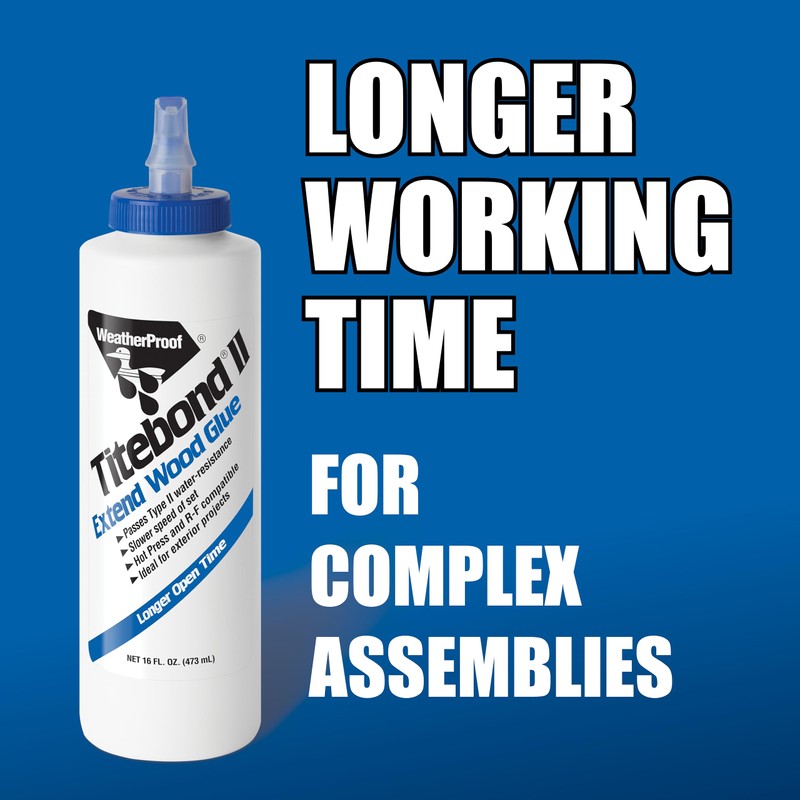 Titebond 4134 Extend Wood Glue Bottle, 16 oz.