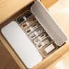 FRETONBA Cable Storage Box, Transparent Cable Organiser Box with 7