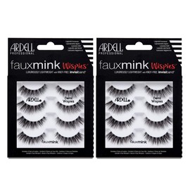 Ardell Faux Mink Lashes Demi Wispies False Eyelashes Multipack, Natural Look Lashes for Everyday Wear, 2 Pack