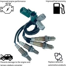 Ywim 2 Pairs Upper And Lower Oxygen Sensors Compatible with Nissan 2012 2011 2010 2009 2008 Armada Pathfinder Titan V8 5.6L 4Pcs O2 Sensors 234-9038 234-4835