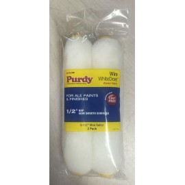 Purdy WhiteDove Wire Mini 6-1/2" x 1/2" Nap 2 Pack Roller Covers 140605064