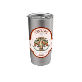 Pendleton OR Thunderbird Totem Pacific Northwest Native Stainless Steel Insulated Tumbler