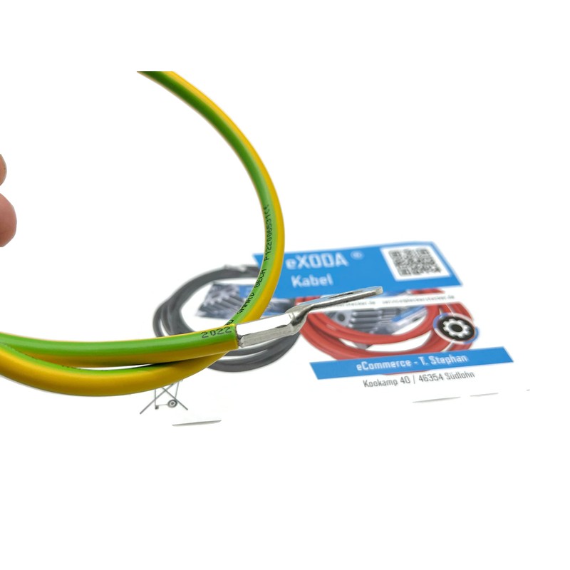 eXODA Earth Cable 60 cm Ground Cable 16 mm² Green/Yellow
