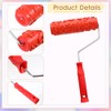 2 Pcs Texture Roller 7'' Drywall Texture Roller Decoration Textured