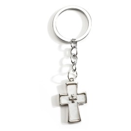 MUCOOS Cross Keychains for Women Inspirational Cross Keychains for Christian Bible Verse Keycharm Sunday Accessories Gifts