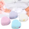 4pcs Heart Shape Bathroom Aromatherapy Body Cleaner Nourishing Moisturizing Bath