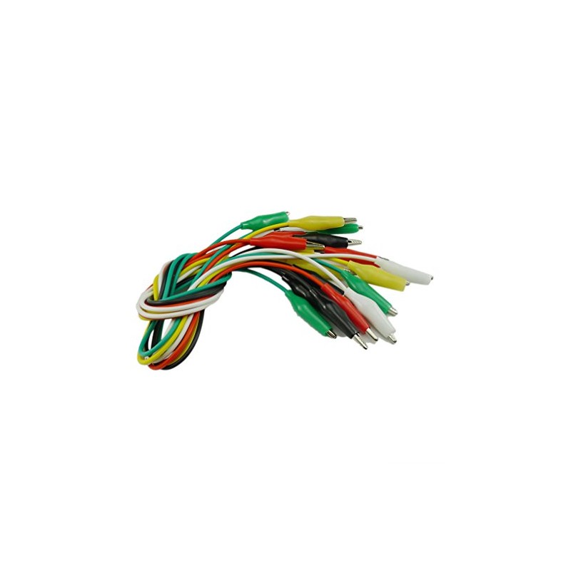 KKHMF Set of 20 Alligator Clips Alligator Clip Cord Test