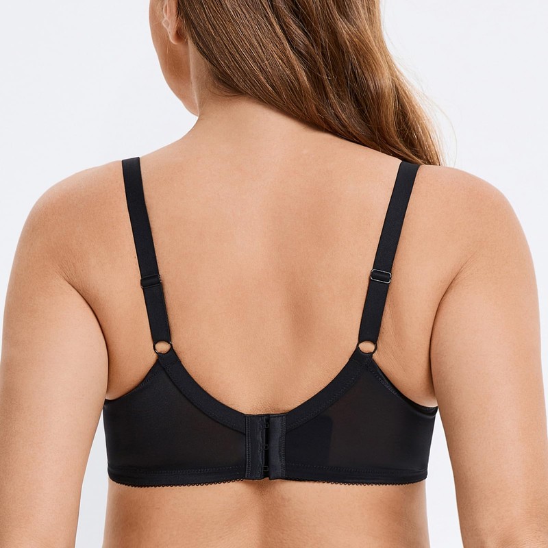MELENECA Women's Minimiser Bra for Large Bust Underwired Bra Large