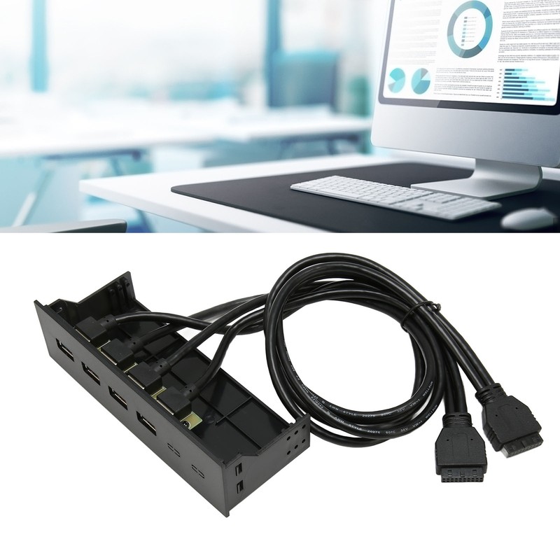 USB3.0 Hub Front Panel 5Gbps 4 Ports 19pin Optical Drive
