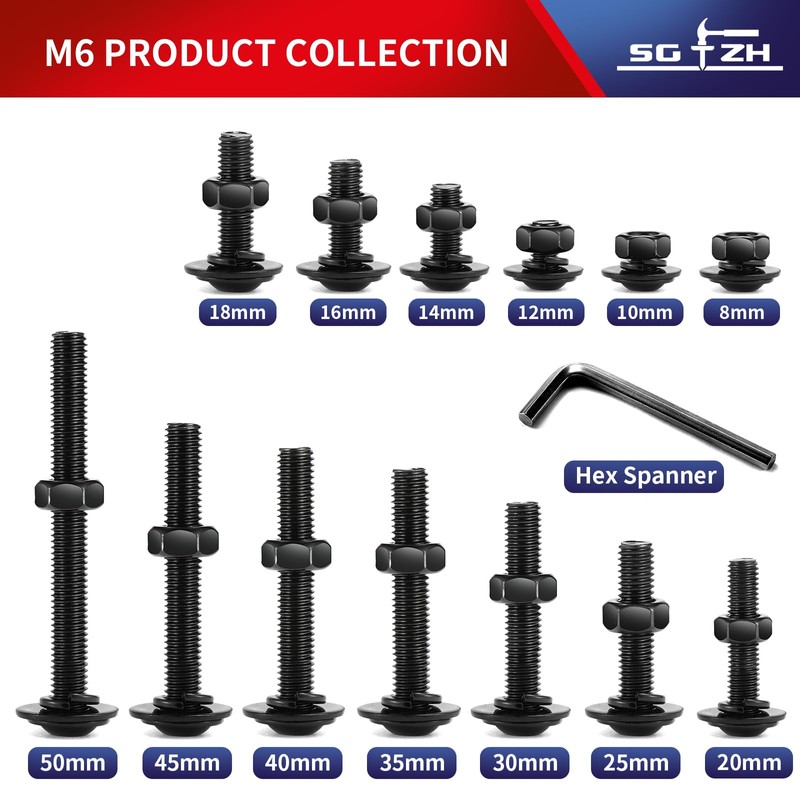 M6 x 25mm Flanged Button Head Socket Cap Screws Bolts,