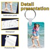 240 Pcs Metal Sublimation Keychain Blanks Bulk,Sublimation Ornament Blanks,Double Sided