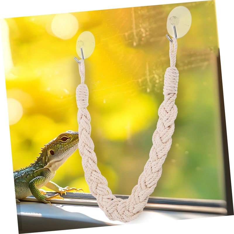 Sosoport Crab Climbing Toys Reptile Rope Ladder and Habitat Decor