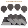 4pcs Sanding Block with Wet and Dry Dual-use,Washable and Reusable