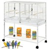 Mcage 42" Stackable Center Divided Breeder Breeding Nest Parakeet Bird