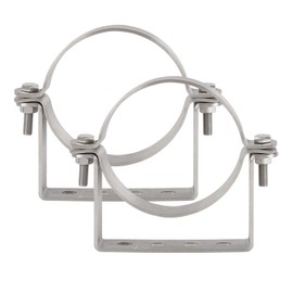 4-1/4inch Rigid Split Ring Hanger,304 Stainless Steel B Vent Wall Strap,Round Gas Vent Pipe Strap,Rigid Split Ring Hanger,Heavy Duty Split Ring Pipe Hanger(2 Pcs)