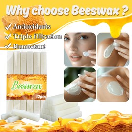 Sukh White Beeswax Bar - Beeswax Block - Wax Bar Wax Block Beeswax Bulk Bar of Wax Yellow Beeswax for Candles Triple Filtered for Candles,Skincare,Lip Balms,Lotions,DIY Projects