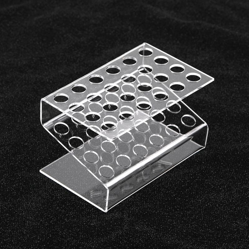 【P14】Transparent Acrylic Pen Holder Stationery Store storage organizer:_24 hole 12*8*7.5cm