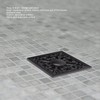 Floor Drain Quadrate Antique European Style Copper Stainless Steel Odor