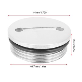 Deck Filler Cap with 40 mm Diameter and Chain Fuel Tank Cap for Boats 316 Stainless Steel Polished Marine Boat Accessories without Key