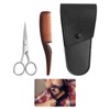 3 PCS Beard Scissors for Men,Professional Stainless Steel Moustache Scissors