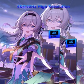 KVM Switch, KVM Switch 1 Monitors 2 Computers, HDMI Switch, 4K@60Hz KVM Switches for 2 Computers Sharing 1 Monitor, 4 USB 3.0 Devices Such as Keyboard, Mouse, Printer, Scanner (Grey)