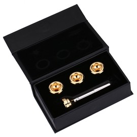 Brass Trumpet Mouthpiece Set with 1 1/2C 3C 5C 7C Gold Plated Mouth Pieces Kit