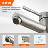 Brushed Nickel Bathroom Sink Faucets Single Hole Single Handle Stainless