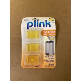 Plink LOT OF 2 - Plink Bin Fresh Odor Eliminator Lemon Scent
