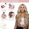 20 + 40 Pieces Real Hair Tape Extensions