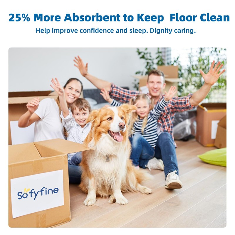SOFYFINE 150 Count Chucks Pads Disposable 23"x36", Leakproof Adults Incontinence