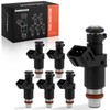 A-Premium 12 Holes Set of 6 Fuel Injectors Compatible with