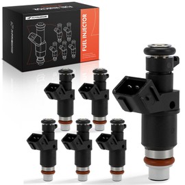 A-Premium 12 Holes Set of 6 Fuel Injectors Compatible with Honda Pilot 2012 2013 2014 2015, 3.5L, Replace# 16450RN0A01