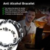 COWANIEE 2pcs Glame Anti Alcohol Bracelet, Relieve Anxiety and Stress