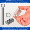 6 Pack Solar Panel Center Clamp for 25-40mm Module Heights