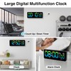 XREXS 12.2 Inch Digital Wall Clock WiFi Sync with Seconds