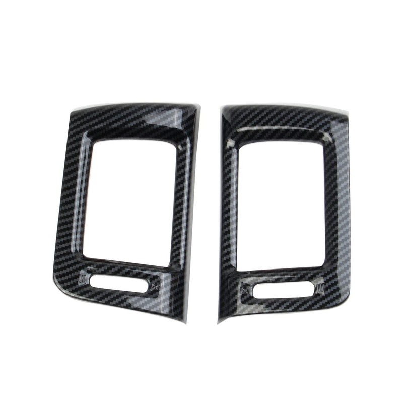 Carbon Fiber Dashboard Air Vent AC Outlet Cover Trim For