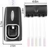 RIDGEPOLE Toothbrush Holder and Toothpaste Dispenser Set, Automatic Toothpaste Squeezer