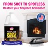Quick N Brite Fireplace Gel Cleaner with Scrub Brush for