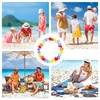 12 Pcs Hawaiian Garlands,Hawaiian Flower Lei Luau Aloha Hawaiian Garland