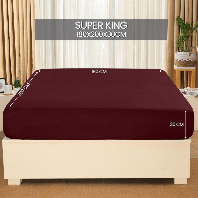 Utopia Bedding - Fitted Sheet 180 x 200 cm up