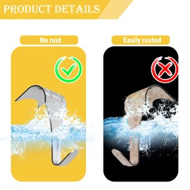 2PCS Picture Rail Hooks，Sunxer Tool Picture Rail Hanging System Molding Hooks for Photo Frame Picture Artwork Hang