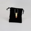 Real Metal 45 Caliber Bullet Necklace Hand Polished Brass and